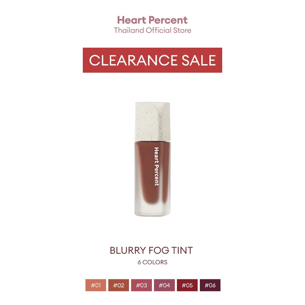 ไม่เข้าร่วมโปรโมชั่นของแถม [Clearance Sale] Heart Percent Dote On Mood Blurry Fog Tint #ฮาร์ทเปอร์เซ็นต์