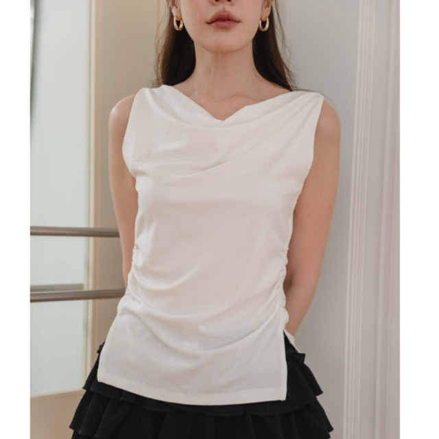 Glam Drape Luxe Top.