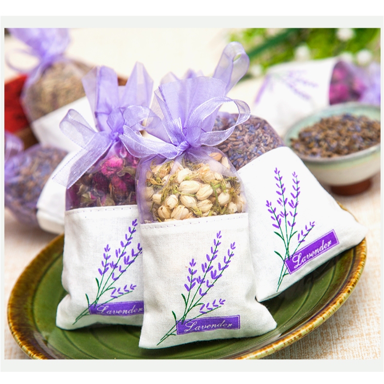 ถุงหอมลาเวนเดอร์ ธรรมชาติ ช่วยผ่อนคลาย หลับสบาย หอมยาวนาน ดับกลิ่น ใช้ในตู้เสื้อผ้า ห้องนอน รถยนต์