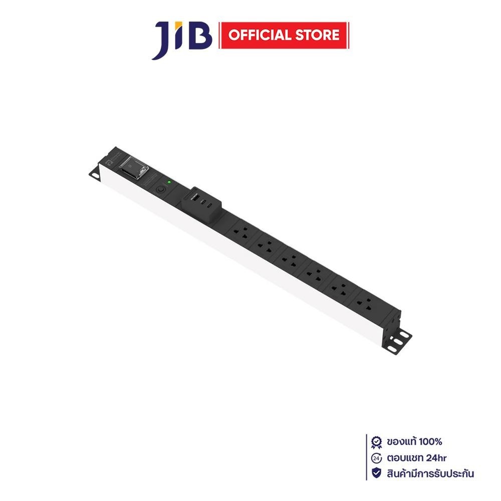 PLUG (ปลั๊กไฟ) POWERCONNEX PXC5PVTTS-TS06C2A1 6 OUTLET 1 SWITCH 2 USB-C 1 USB-A 3 METER 3680 WATT - 