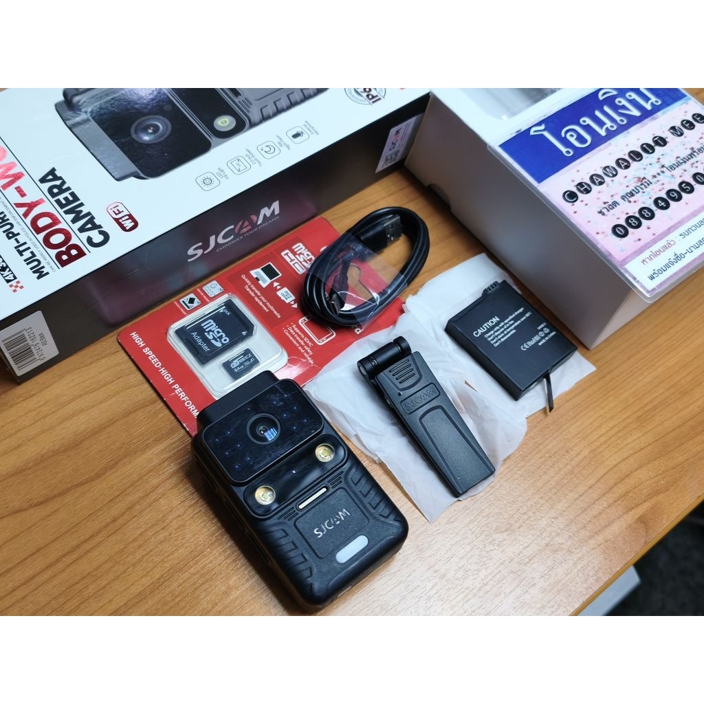 [ขาย] กล้องติดตัว SJCAM A50 + เมม 64GB High Speedรายละเอียด:ส่งต่อกล้อง Body Camera รุ่นยอดนิยม SJCA