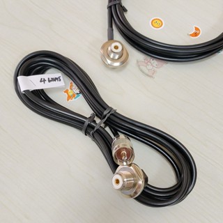 #RG58สายสัญญาณวิทยุสื่อสารRG58/TSLพร้อมขั้วแจคเม้า+PL259