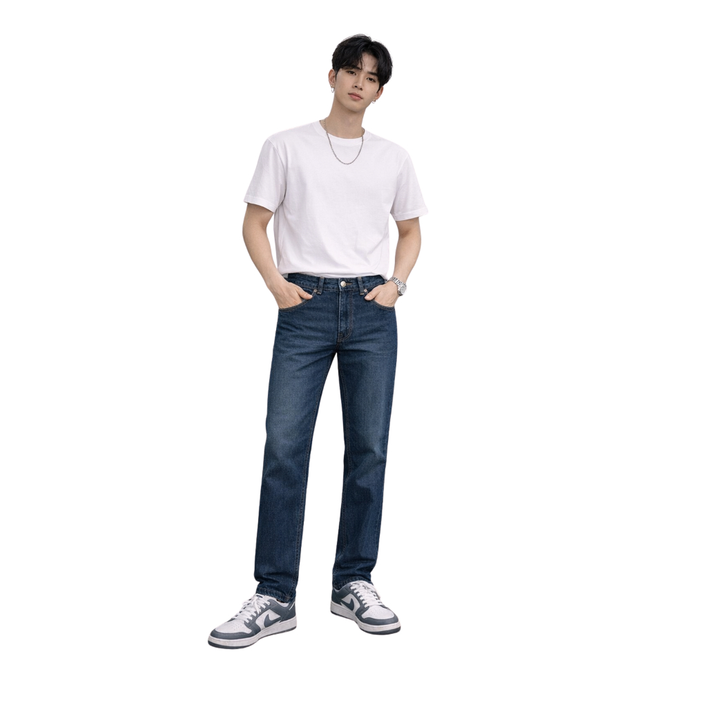 Wrangler กางเกงขายาวผู้ชาย ขากระบอก