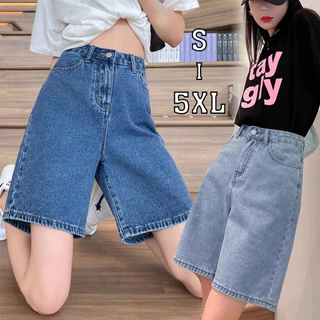 S~5XL A-line shorts Blue Mini Denim Skort กางเกงขาสั้นทรงเอตรงเอวสูงเซ็กซี่ กางเกงขาสั้นผู้หญิงสไตล์เกาหลีแฟชั่น HOT