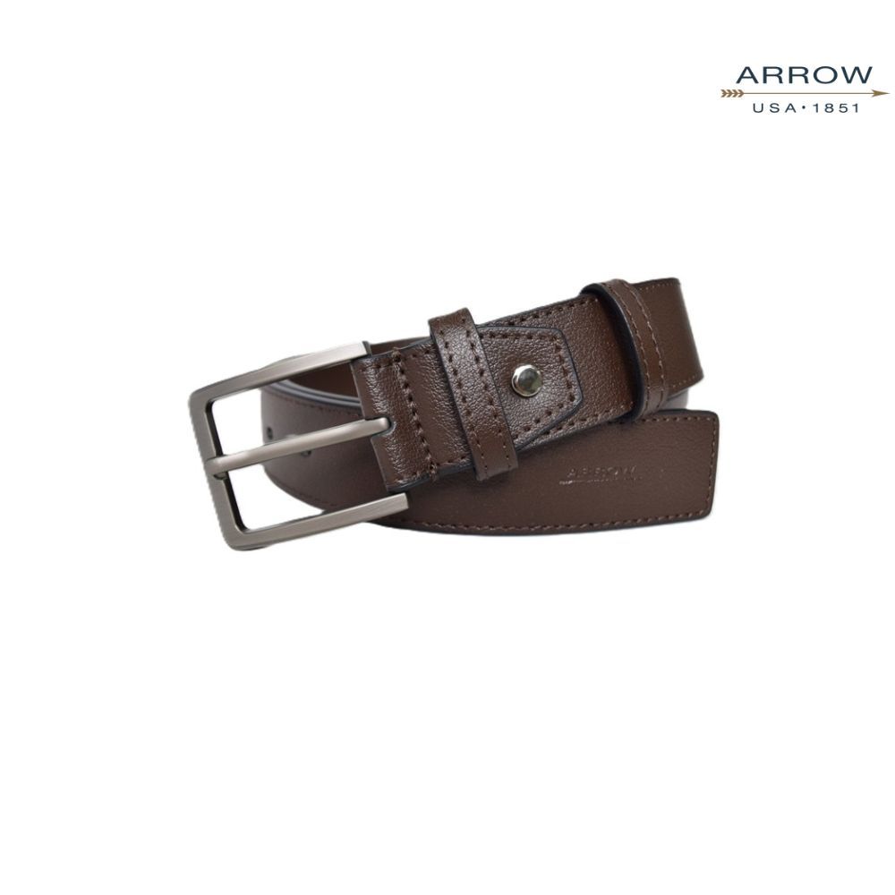 ARROW เข็มขัดผู้ชาย หัวออโต้ล็อค  Auto Belt  (หนังวัวแท้จากอิตาลี) สีดำ รุ่น MYCB573