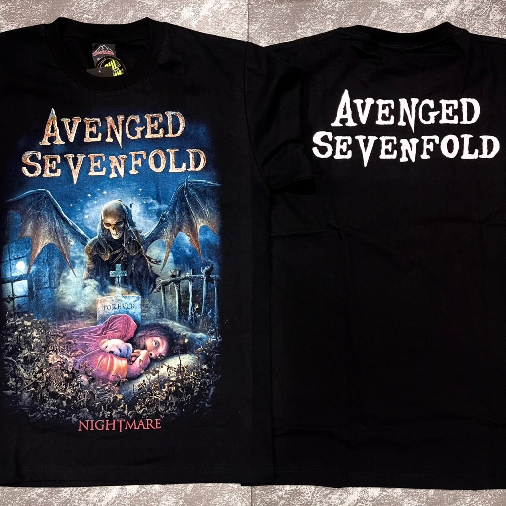 เสื้อยืดA7Xฝันร้าย(ป้ายRocktee เรืองแสง) ผ้าCotton100