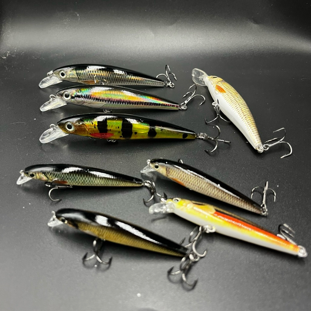 Marine Minnow เหยื่อปลอม ขนาด 14 กรัม และ 7 กรัม เหมาะสำหรับล่าปลากะพงขาว กะพงแดง และปลากะมง