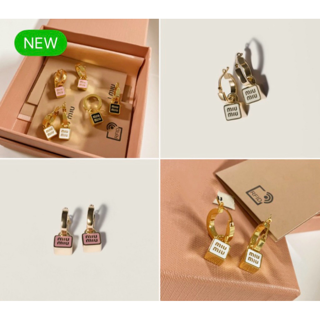 ✨𝓝𝓮𝔀 𝓲𝓷 𝓒𝓵𝓪𝓼𝓼𝓲𝓬✨ ต่างหู M.I.U ไฮเอน 𝑶𝒓𝒊_𝑽𝒊𝒑 อะไหล่ทอง สีขาว ชมพู ดำ ✨ 𝑬𝒗𝒆𝒓𝒚 𝒅𝒂𝒚 𝒍𝒐𝒐𝒌 ไม่มีกล่อง