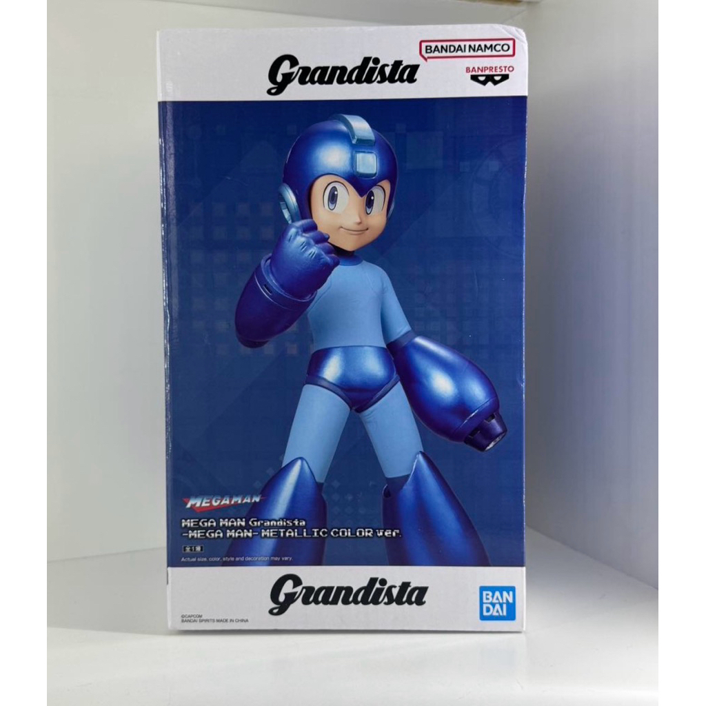 Rockman Grandista Metallic Color Ver Banpresto Figure 🧸 ฟิกเกอร์ Mega Man ของสะสม พร้อมส่ง