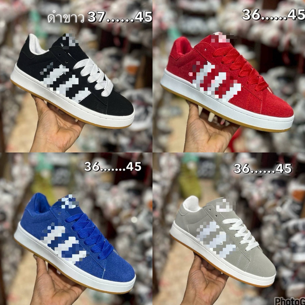 พร้อมส่ง รองเท้าผ้าใบปลาย ผู้หญิงและผู้ชายใส่เบาสบาย(36-45)