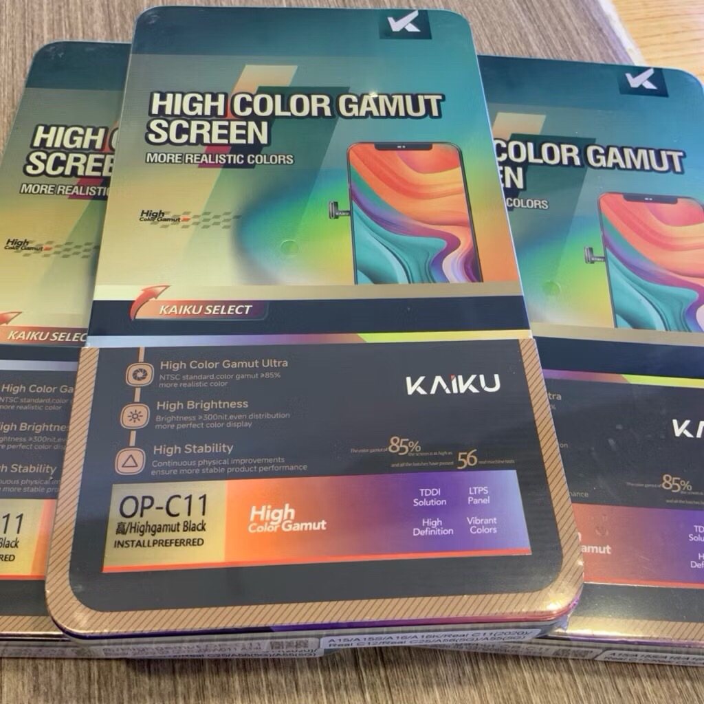 Kaiku หน้าจอ สำหรับ realme c11 2020 c25 สำหรับ oppo a15 15s a16 a16k A55 5g A56 5g พร้อมชุดไขควง กาว ลงกาวเคลมได้