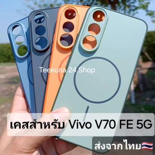 เคส สำหรับ Vivo V70 FE 5G ขอบซิลิโคน+หลังพลาสติก # Vivo V70FE 5G