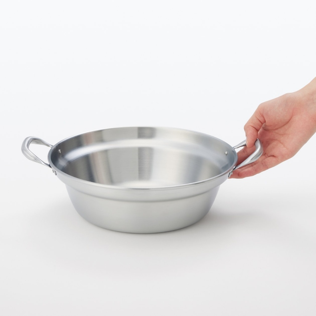 MUJI หม้อสแตนเลสอเนกประสงค์ ใช้ได้กับเตา IH (IH-Compatible Stainless Steel Tabletop Pot (สำหรับ 2–3 