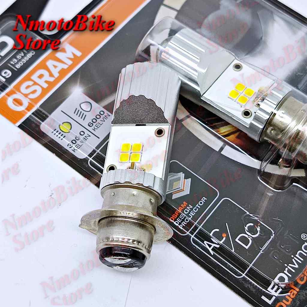 ของแท้ 100% หลอดไฟหน้า LED OSRAM PRO ออสแรม M5 (T19) AC/DC ไฟต่ำแสงขาวแบบ Projector 6000K ไฟสูงแบบ L