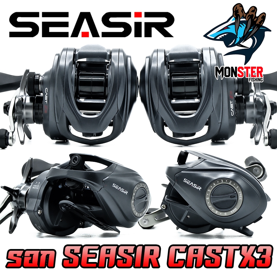 รอกตกปลา รอกหยดน้ำ SEASIR รุ่น CAST-X3 (Semi-ceramic bearings) รอบ 7.3:1 by SEASIR (มีทั้งหมุนซ้ายแล