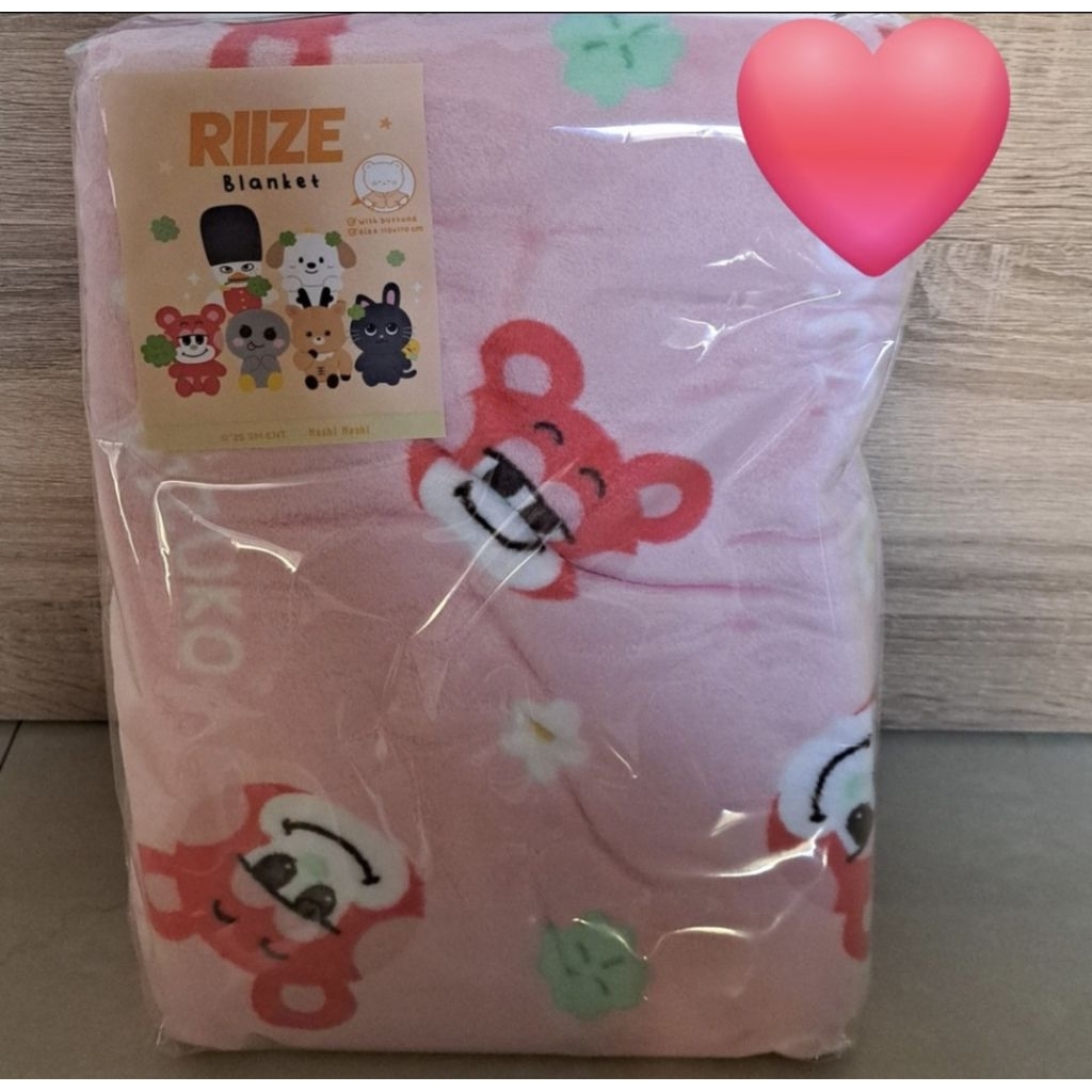 พร้อมส่ง Moshi Moshi × RIIZE Blanket ผ้าห่มน้องข้าว ลิขสิทธิ์แท้