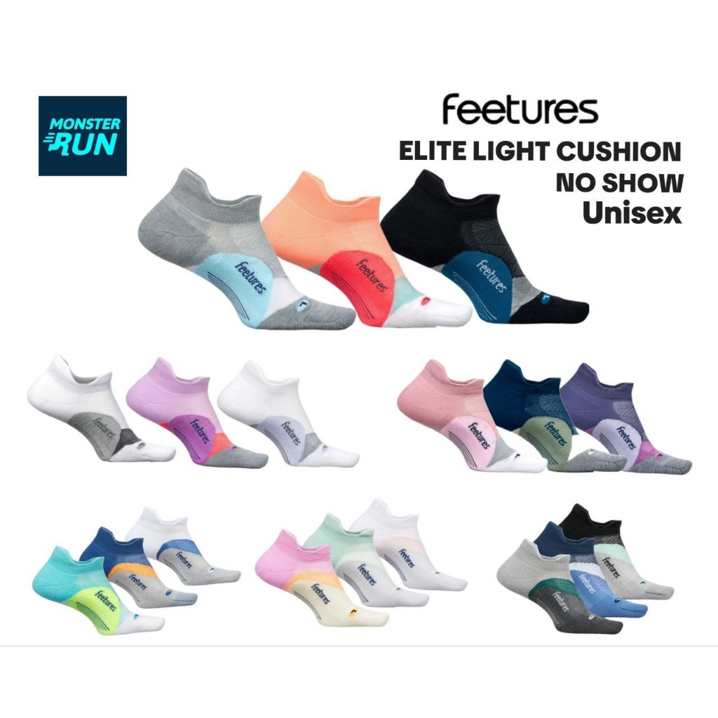 FEETURES ELITE LIGHT CUSHION MINI CREW | ถุงเท้าวิ่ง