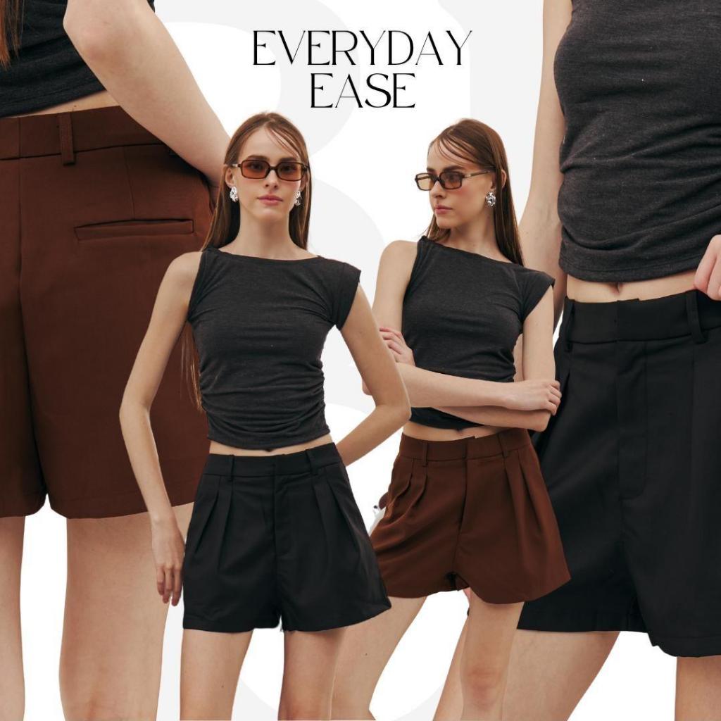 BCSP08 Everyday Ease - กางเกงขาสั้นเอวกลาง