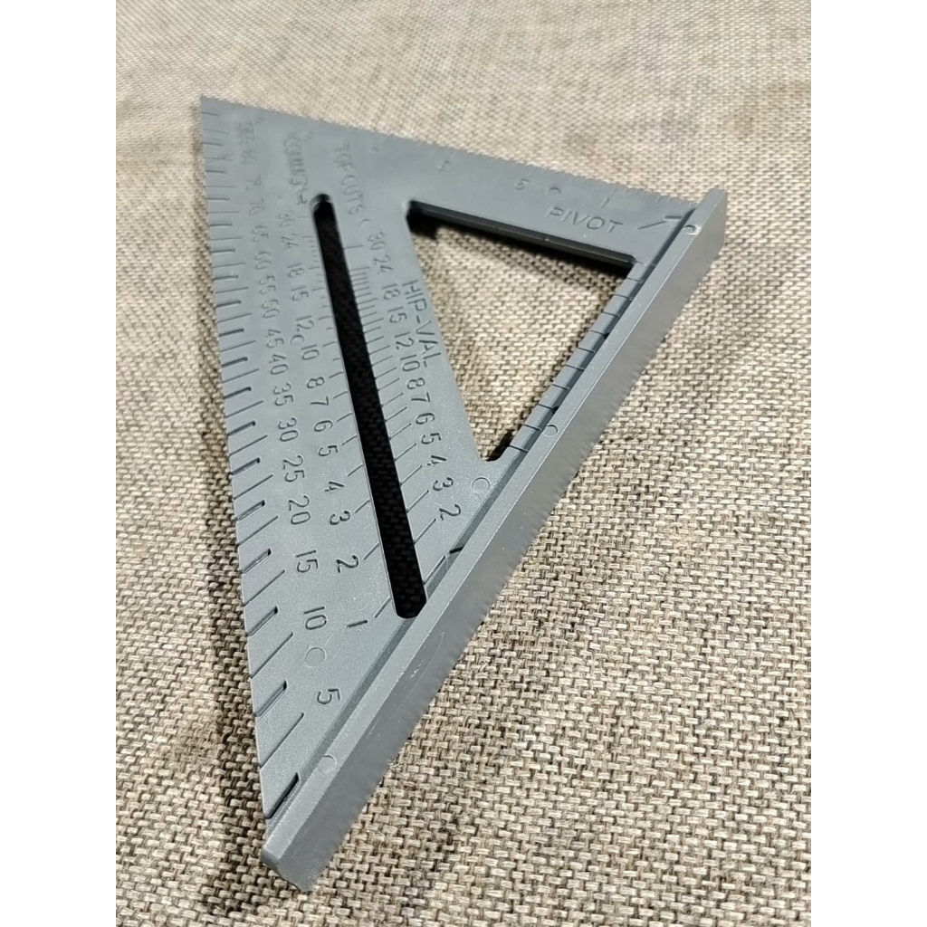 ไม้บรรทัดฉากสามเหลี่ยม 90องศา Speed Square ฐานหนา วัดมุมแม่นยำ ตัดไม้ตรง เครื่องมือช่าง ไม้ฉากวัดมุม ไม้บรรทัดวัดฉาก 🇹🇭