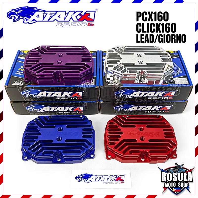 ATAKA CNC ฝาครอบฝาสูบ CYLINDER HEAD COVER ใช้ได้กับฝาสูบ CLICK160 LEAD GIORNO PCX160 4v