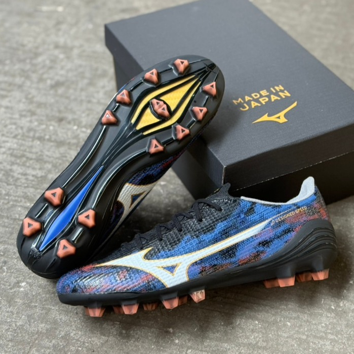 รองเท้า สตั๊ด ฟุตบอล มิซูโน่ อัลฟ่า Mizuno Alpha รุ่นท็อป แถม ถุงผ้า ดันทรง กล่อง ถ่ายจากสินค้าจริง