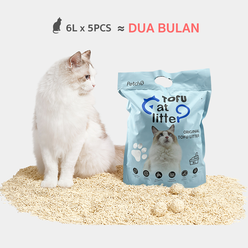 PitPat(ยกลัง 8 ถุง) ทรายแมวเต้าหู้ ทรายแมว ทรายเต้าหู้ ออร์แกนิค100% ผลิตจากกากถั่ว ปราศจากฝุ่น จับตัวเป็นก้อนเร็ว ราคา ถูกที่สุด ดีลบีเคเค แกลเลอรีภาพที่ 7