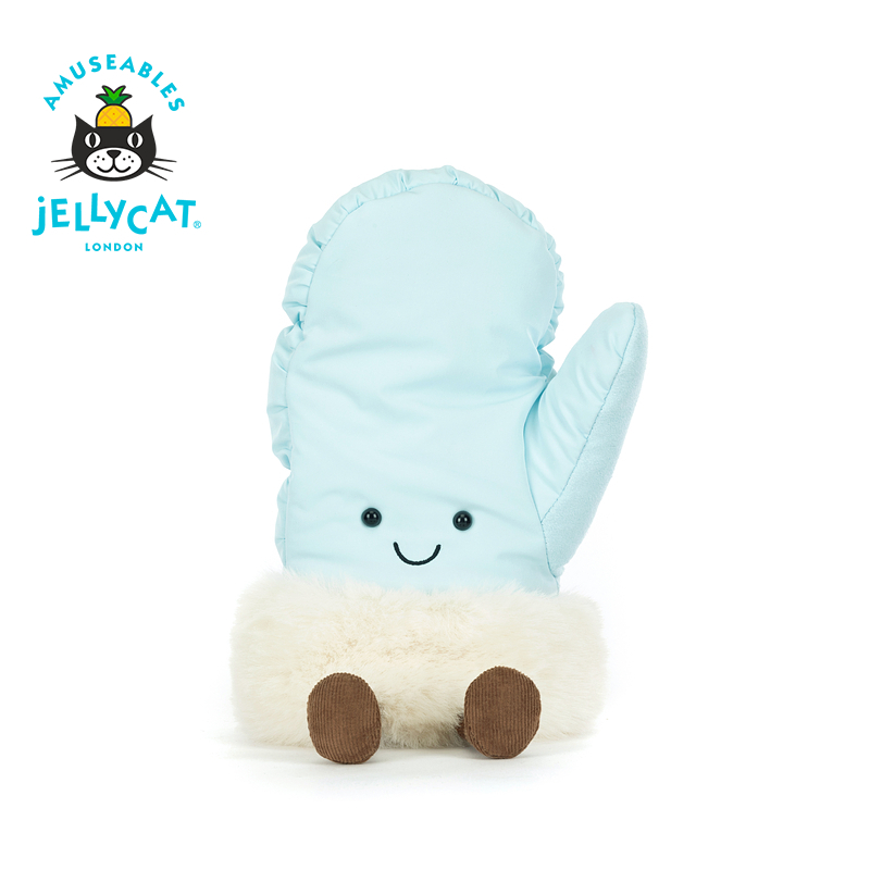 『JELLYCAT LONDON』Jellycat glove ถุงมือ ขนปุย สั่งจากอังกฤษ ของแท้ 100% 💯