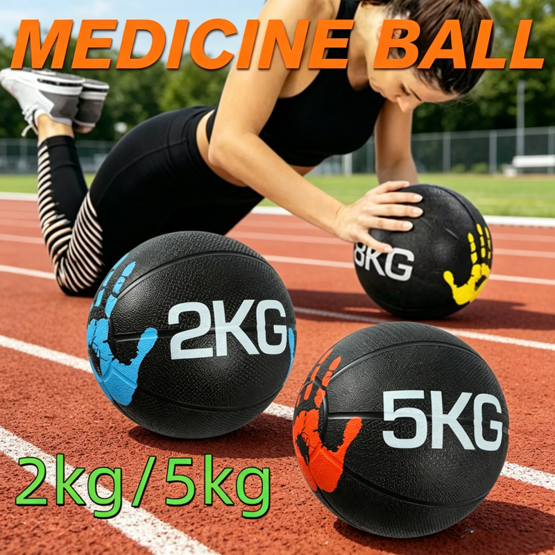 เมดิซินบอลออกกำลังกาย Medicine Ball Handle ขนาด 2kg/5kg มั่นคง ใช้งานง่าย