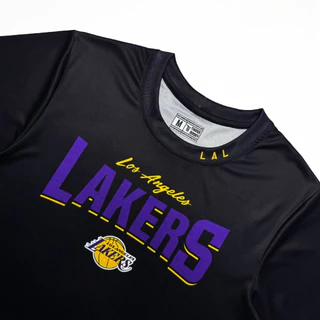 เสื้อยืด เสื้อแขนสั้น Shooting Shirt LAKERS BLACK [ มีไซส์ใหญ่ ]