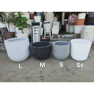 กระถางต้นไม้/อ่างปลาpolymer โพลิเมอร์ วัสดุเดียวกับแทงค์น้ำ (ขนาดกว้าง30/40/50cm.)