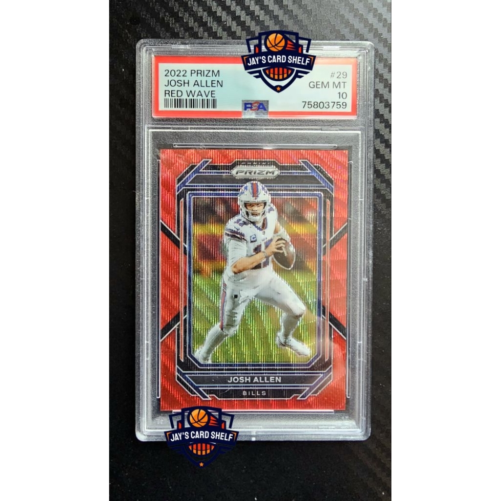 Josh Allen 2022 Panini Prizm Red Wave /149 PSA 10