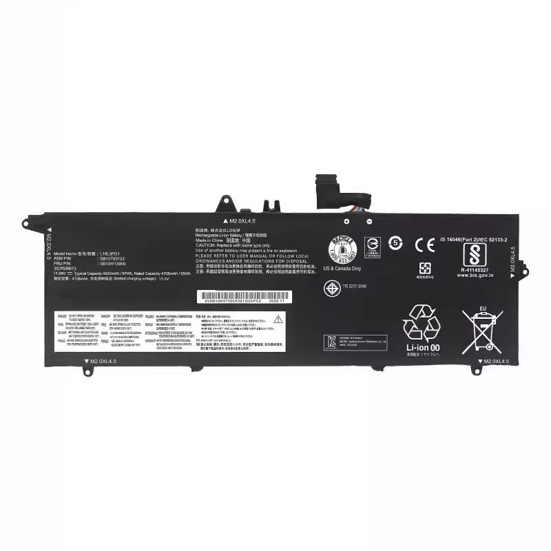 L18M3PD1 L18C3PD2 Battery For Lenovo ThinkPad T14S T490S T495S Series L18C3PD1 L18L3PD1 L18M3PD2 02D