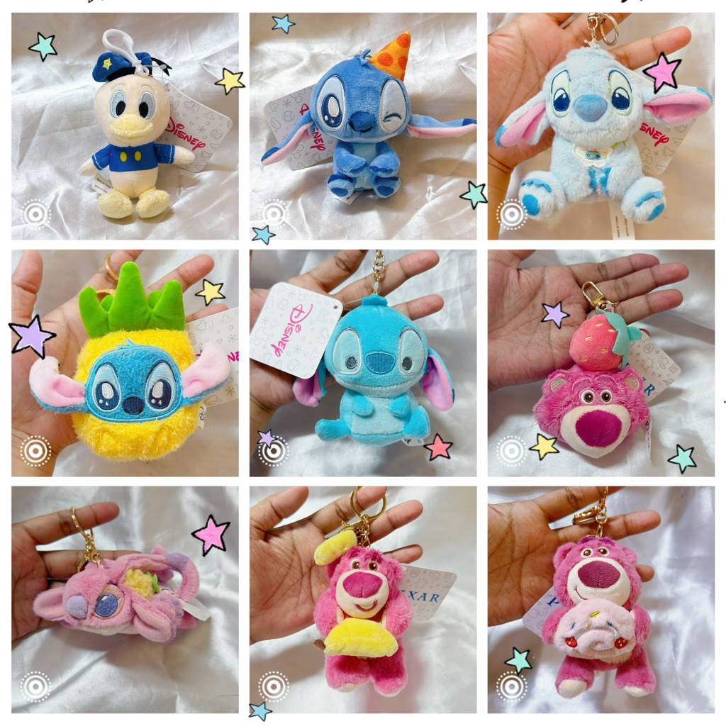 🔥อัพเดท27/4/26🔥 พวงกุญแจลิขสิทธิ์แท้จากDisney Pixar Joyliday Donald Duck Stitch&Angel Lotso Daisy