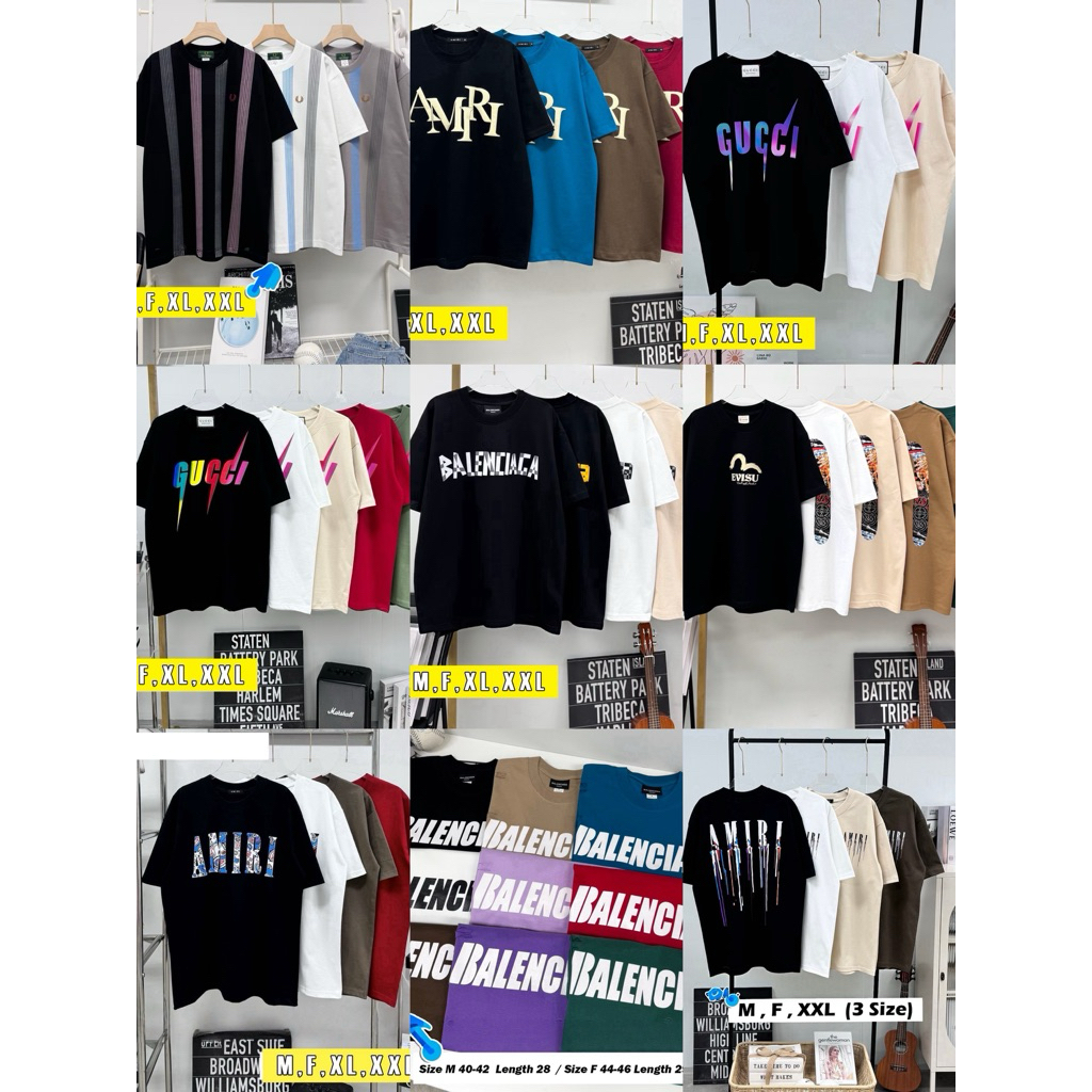•รวมเสื้อยืดแบรนด์อก52-54•