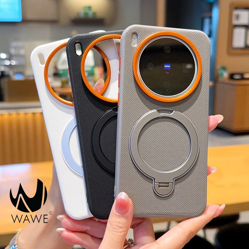 [ส่งจากกทม.] เคส Vivo X300 Ultra วัสดุขอบ TPU+PC สุดพรีเมี่ยม พร้อมรองรับแม่เหล็ก กางตั้งได้
