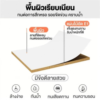 โต๊ะคอมข้างเตียง อเนกประสงค์ โต๊ะข้างเตียง ประกอบง่าย มีล้อ 360° ปรับความสูงได้ Laptop table