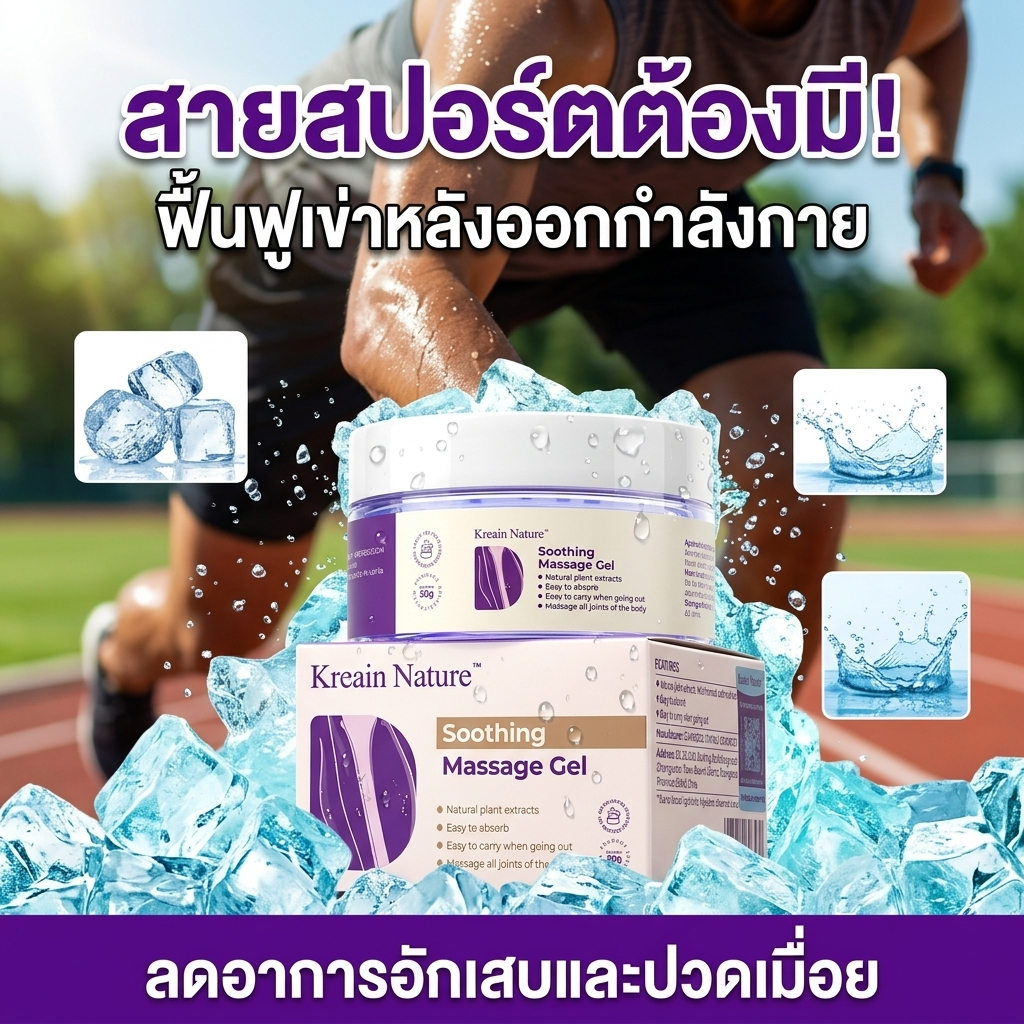 【Kreain Nature】Joint Care Gel เจลบำรุงข้อเข่า บรรเทาอาการปวดเข่า ของแท้ 100%