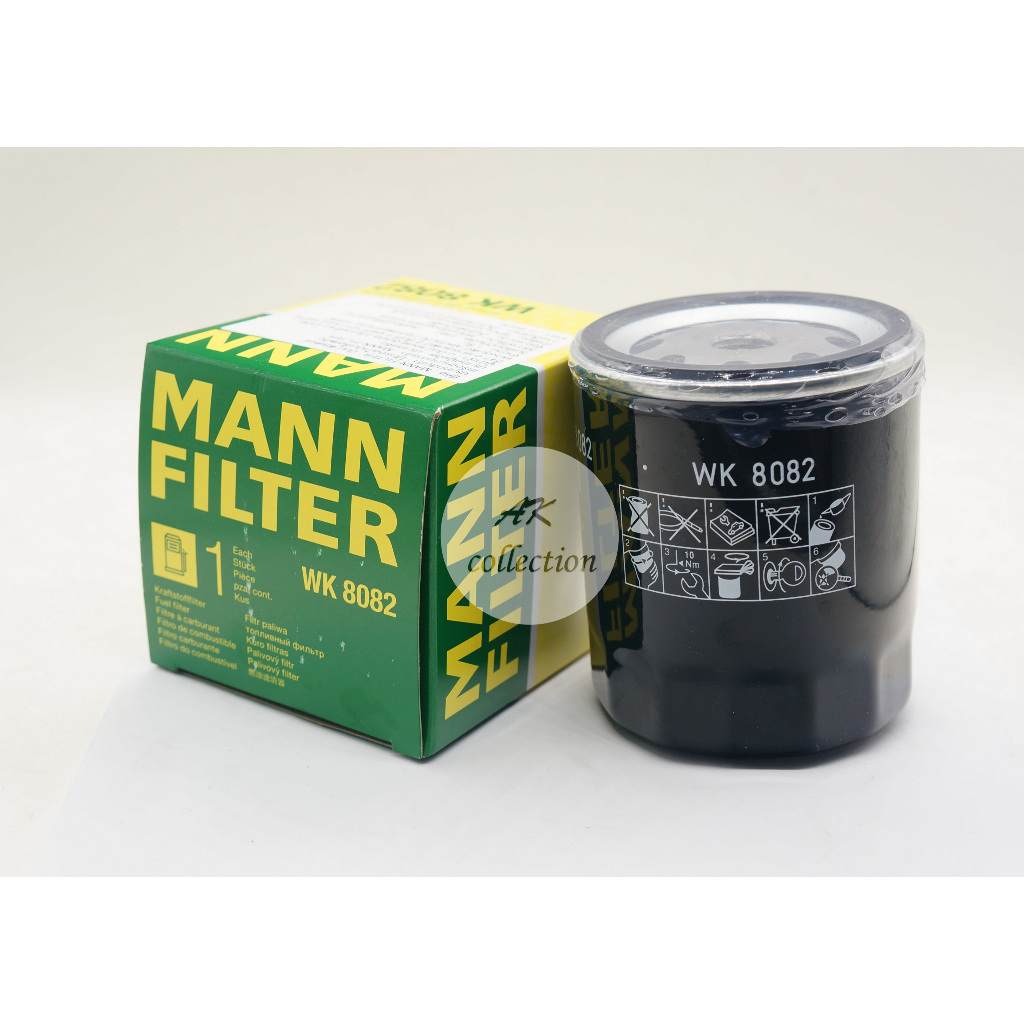 BENZ ไส้กรองโซล่า กรองน้ำมันดีเซล กรองโซล่า รถเบนซ์ W123 300D 240D 300TD ยี่ห้อ MANN-FILTER WK8082 ด
