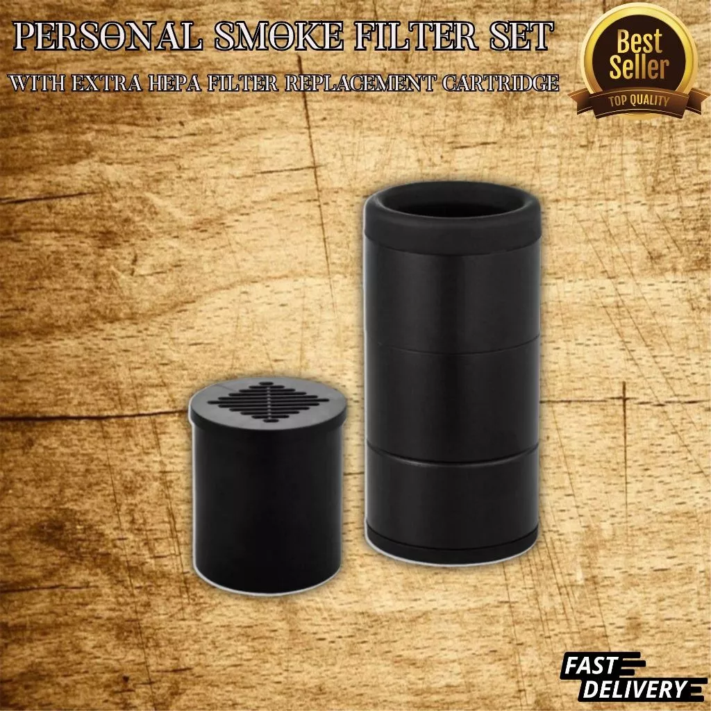 PERSONAL SMOKE FILTER SET WITH EXTRA HEPA FILTER REPLACEMENT CARTRIDGE ร้านอยู่ไทย จัดส่งไว!!