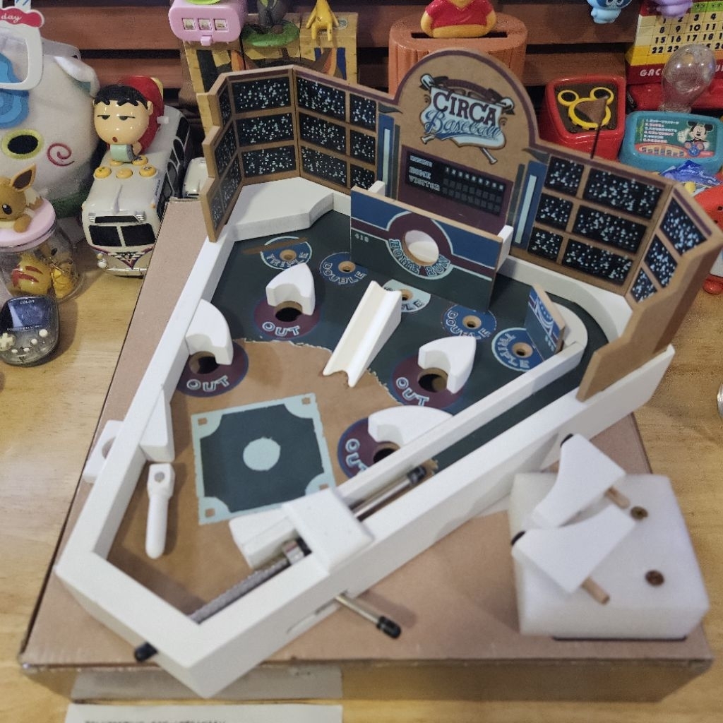 Wooden Baseball Pinball Game สินค้ามือสอง​ ของแท้จากญี่ปุ่น