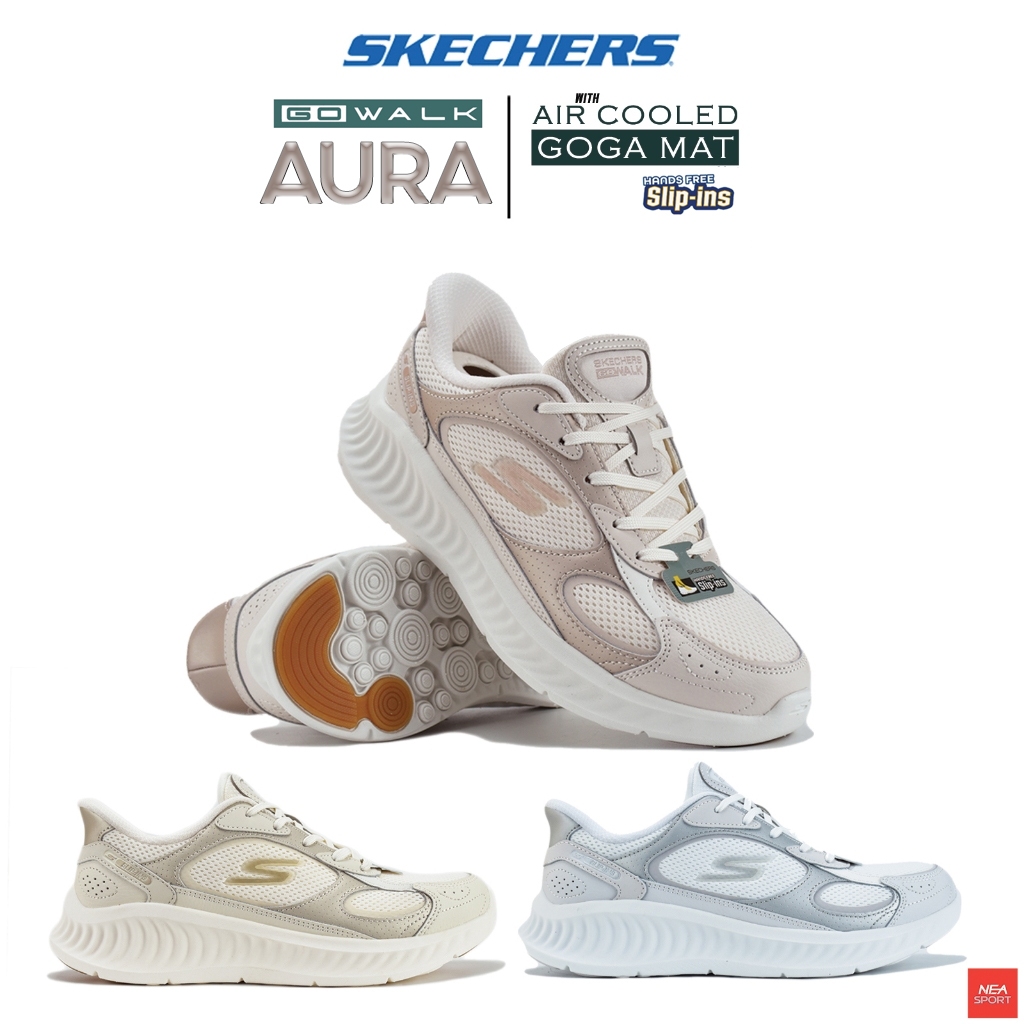 [เราขอท้าให้ลอง!] SKECHERS GOwalk Now - Aura รองเท้าผ้า สเก็ตเชอร์ เบา สบาย ผู้หญิง ลิขสิทธิ์แท้