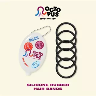 [ BLACK ] OCTOPUS HAIRBAND ยางมัดผม ผลิตจากซิลิโคนคุณภาพดี มัดแน่น อยู่ทรง ไม่หลุดง่าย ใช้ได้นาน พร้อมกล่องพกพา ยางรัดผม