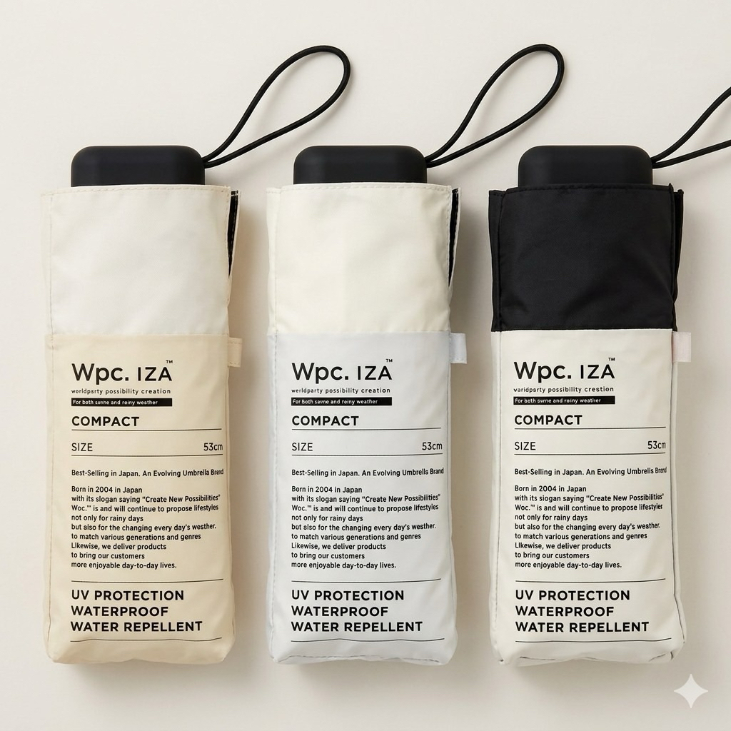‼️ของแท้จากญี่ปุ่น‼️ร่มจาก WPC นอกจากคุณสมบัติกันฝน กันน้ำยังเจ๋งสุดแล้ว เค้ายังกันแดด กันรังสี UV ได้ถึง 99%