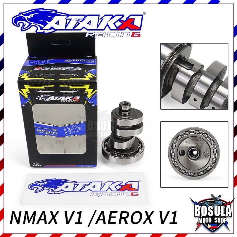 ATAKA เพลาลูกเบี้ยวดัดแปลง 3 ซีรีส์ NMAX V1 V2/AEROX V1 V2 ( S2 R2 T2 V1 Camshaft) ( T1 S1 R3 V2 Cam