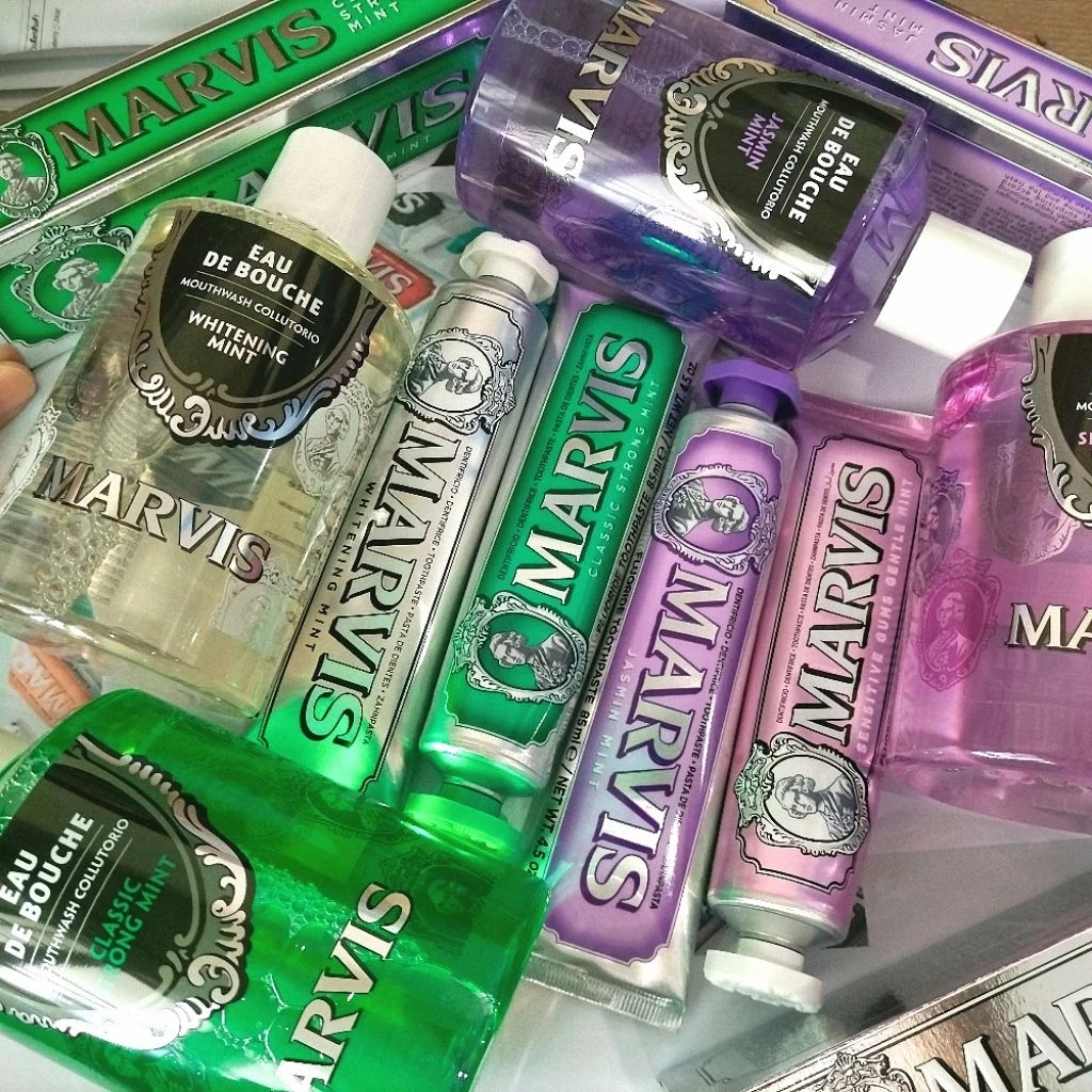 Marvis Mint Toothpaste85ml/Garden Series75mlกลิ่นดอกไม้ช่วยขจัดกลิ่นปากและทำให้ฟันสะอาดและเรียบเนียน