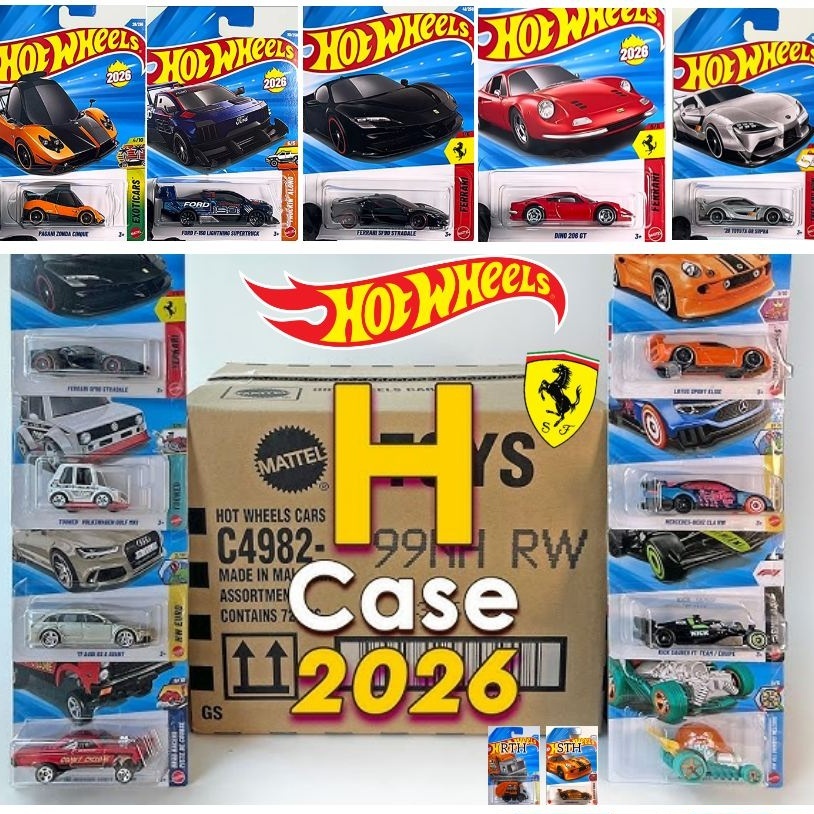 เปิดลัง Hot wheels รหัสH 2026 มีให้เลือกหลากหลายแบบ C4982 ฮอดวิว เลือกแบบได้