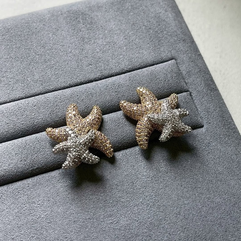 ต่างหูปลาดาวฝังคิวบิค