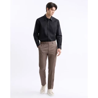 DAPPER เสื้อเชิ้ตแขนยาว Oxford ผ้าไม่ร้อน รีดง่าย ทรง Regular-Fit สีดำ (BSL/BK/984RE)