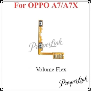 ปุ่มปรับระดับเสียงไฟ Flex สําหรับ oppo A7/AX7 เปิด/ปิดปุ่มปรับระดับเสียงด้านข้าง Key Up Down Flex Cable-COD