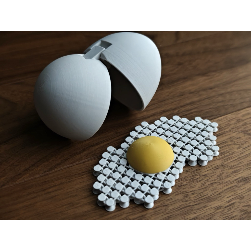 Toy egg with shell ไข่